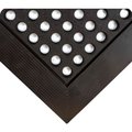 Tennesee Mat Co Wearwell Industrial WorkSafe Drainage Mat 5/8in Thick 2' x 3' Black/Black Border 476.58X2X3GRBK